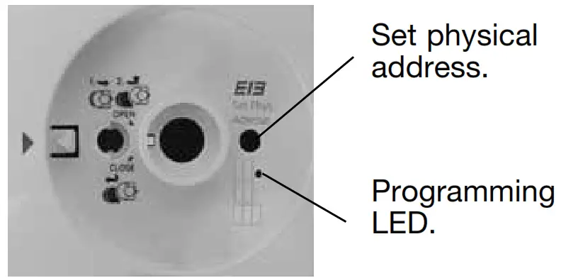 hager TX320 Room Thermostat - Entering the physical address