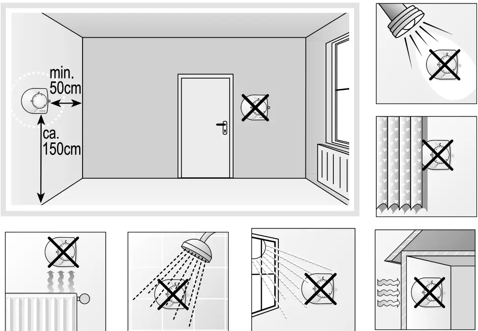 hager TX320 Room Thermostat - Installation
