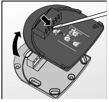 hager TX320 Room Thermostat - mounting base