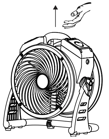 XPOWER FC-125B Rechargeable Cordless Air Circulator - 14