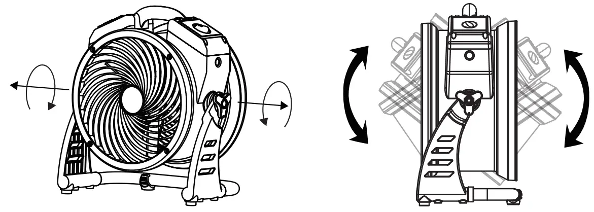 XPOWER FC-125B Rechargeable Cordless Air Circulator - 15