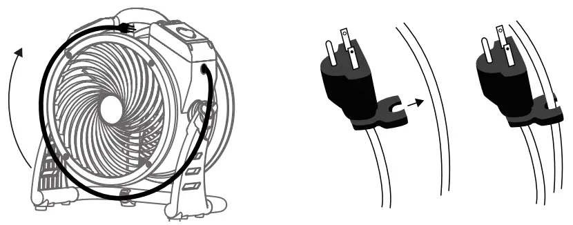 XPOWER FC-125B Rechargeable Cordless Air Circulator - 18