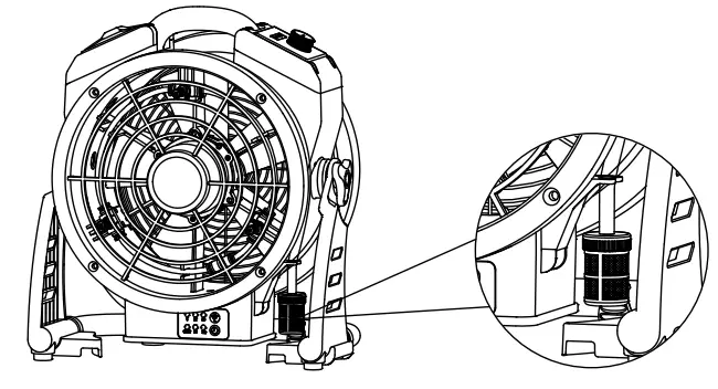 XPOWER FC-125B Rechargeable Cordless Air Circulator - 19