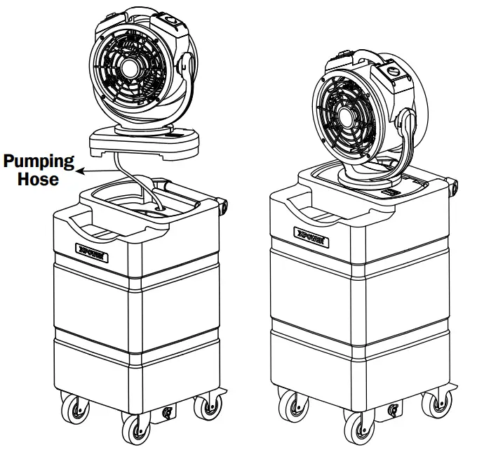 XPOWER FC-125B Rechargeable Cordless Air Circulator - 6