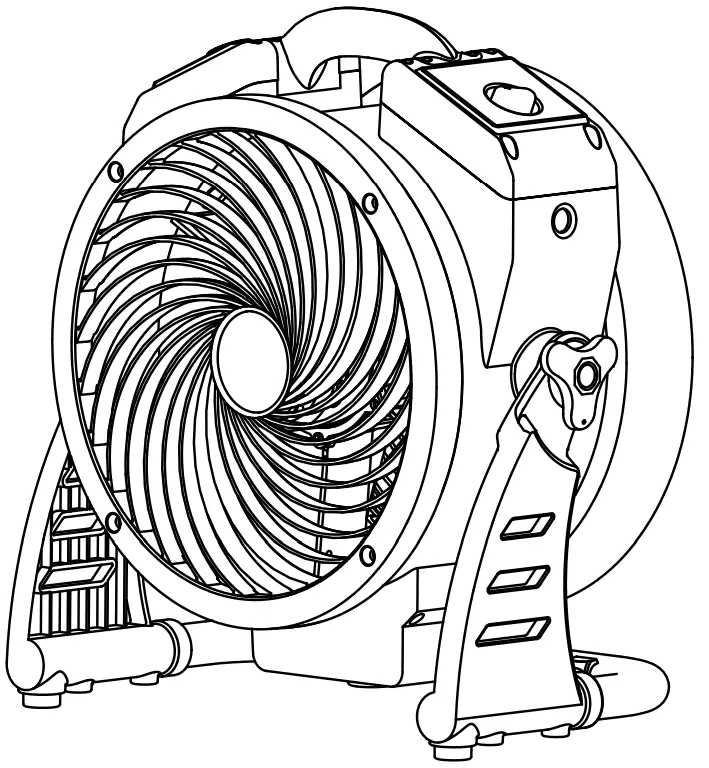 XPOWER FC-125B Rechargeable Cordless Air Circulator