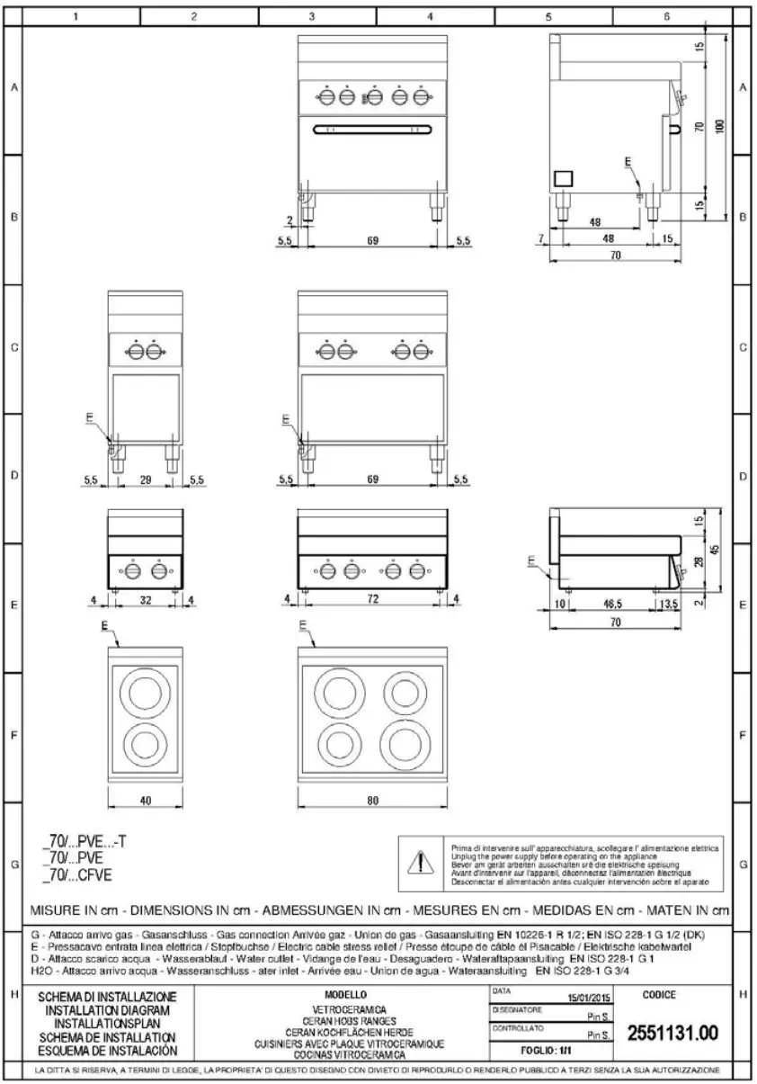 modular 316662 Ceran Hobs Ranges - SCHEMI DI INSTALLAZIONE 3