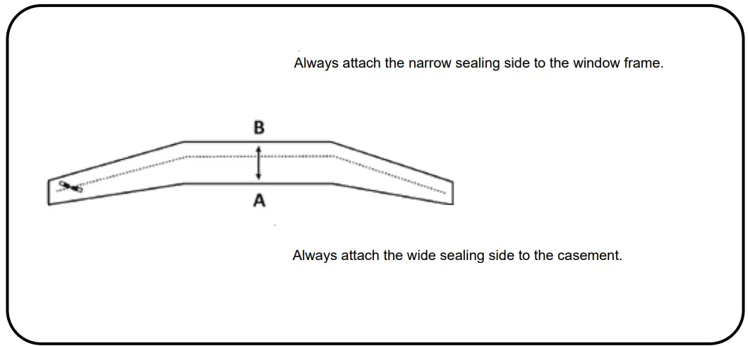 eta 9193614 Window Seal for Mobile Air Conditioners - fig 1