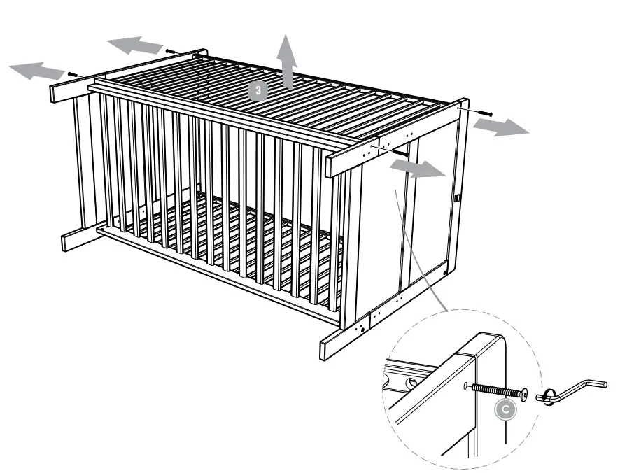 Silver Cross 220406 Devon Cot Bed fig (8)