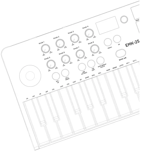 Roland EMK-25 Easy MIDI Keyboard
