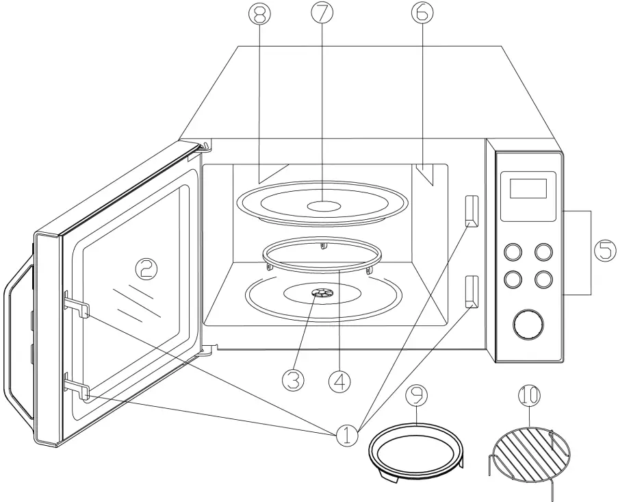 SEVERIN MW 7752 Microwave Oven - Fig 1