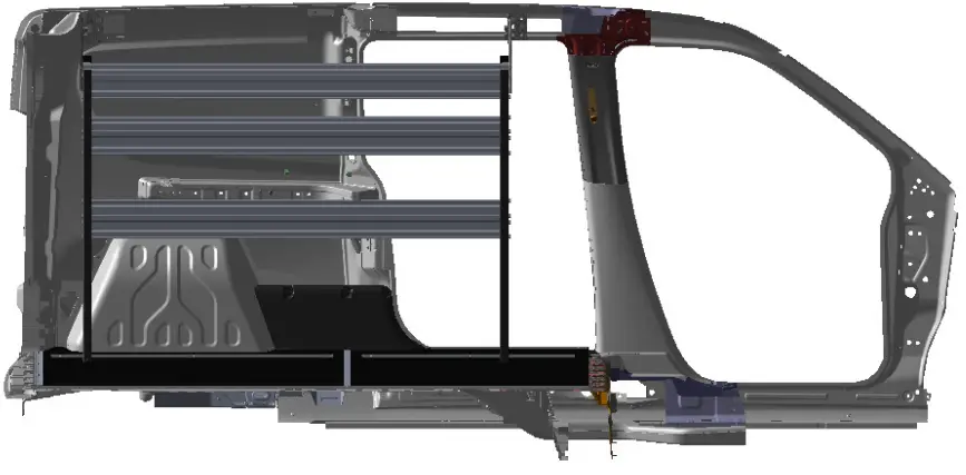 RANGER DESIGN P4 RA60 3 60 Steel Shelving Unit  3 Shelves -PHASE 16