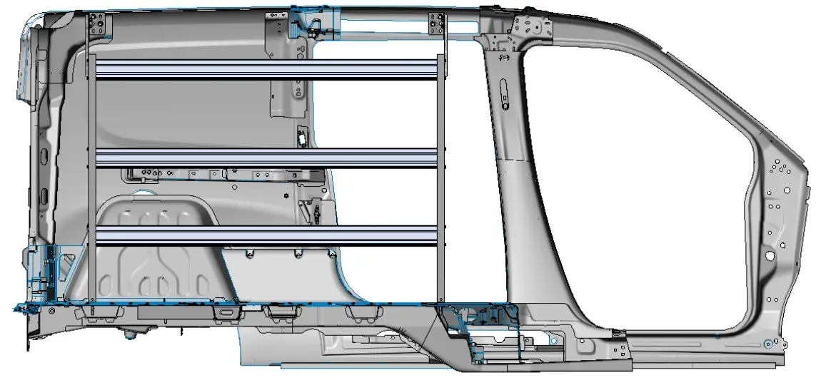 RANGER DESIGN P4 RA60 3 60 Steel Shelving Unit  3 Shelves -PHASE 18