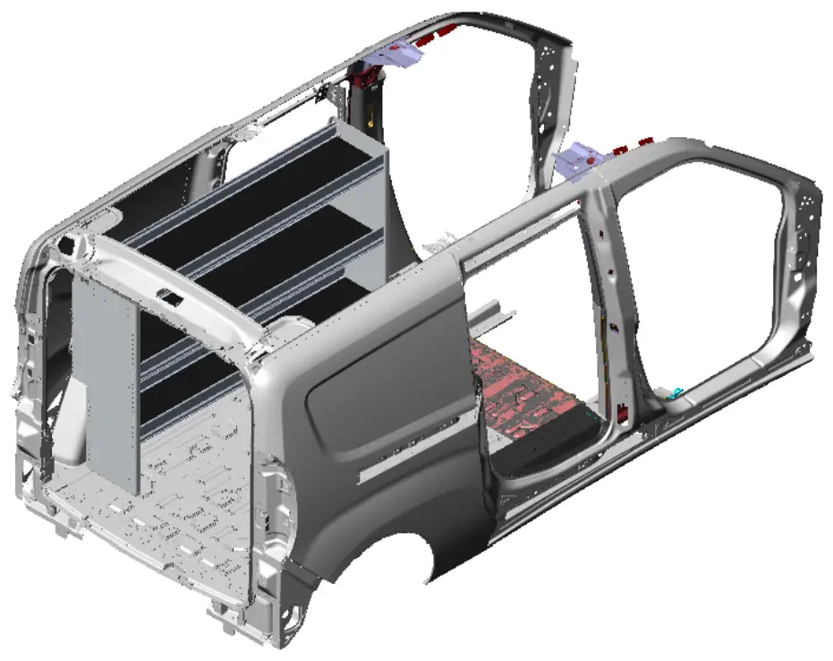 RANGER DESIGN P4 RA60 3 60 Steel Shelving Unit  3 Shelves -PHASE 23