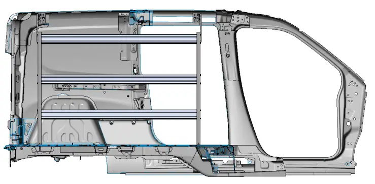 RANGER DESIGN P4 RA60 3 60 Steel Shelving Unit  3 Shelves -PHASE 4
