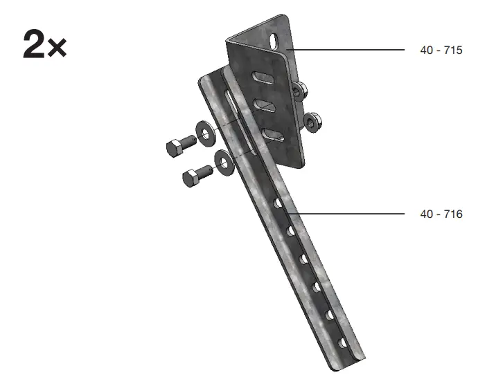 RANGER DESIGN P4 RA60 3 60 Steel Shelving Unit  3 Shelves -handle panels 2