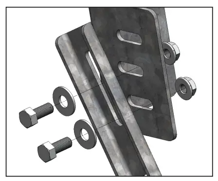 RANGER DESIGN P4 RA60 3 60 Steel Shelving Unit  3 Shelves -handle panels 3