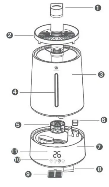 TIMBERK T HU4 A100E WF Ultrasonic Humidifier - DESCRIPTION