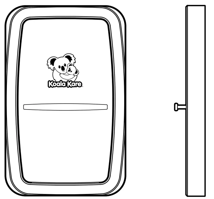 Koala Kare KB311-SSWM Surface-Mounted Baby Changing Station