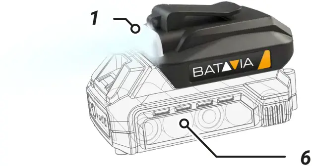 BATAVIA 7064210 USB Power Adapter with LED Light 1