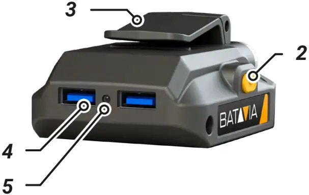 BATAVIA 7064210 USB Power Adapter with LED Light 2