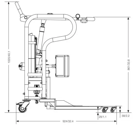 FIG 24 Dimensions MiniLift125, with low legs.JPG