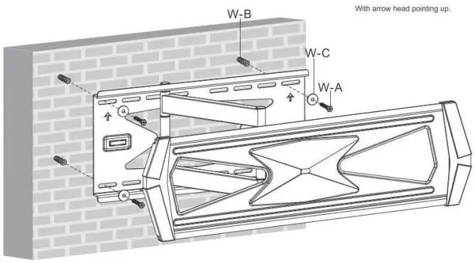 Solid brick and concrete mounting
