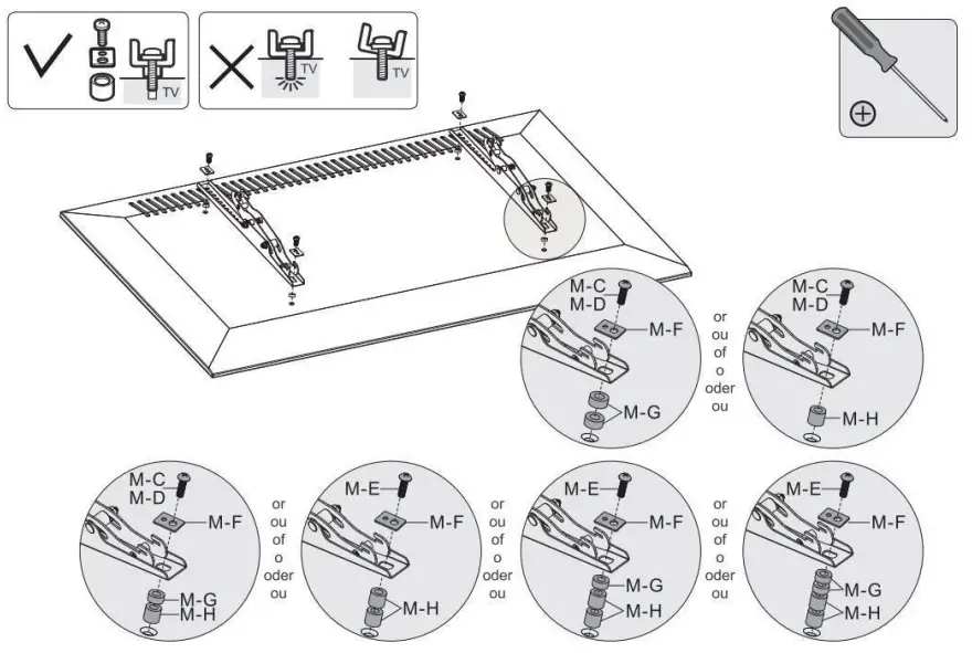 Recessed Back Screen