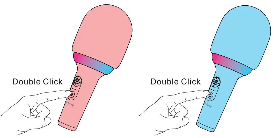 fifine E2 Mini Microphone Handheld Kids Microphone Wireless Karaoke Microphone - FIG 13