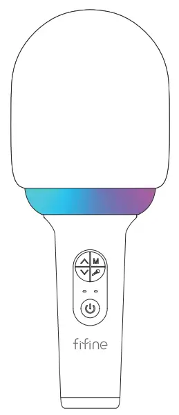 fifine E2 Mini Microphone Handheld Kids Microphone Wireless Karaoke Microphone