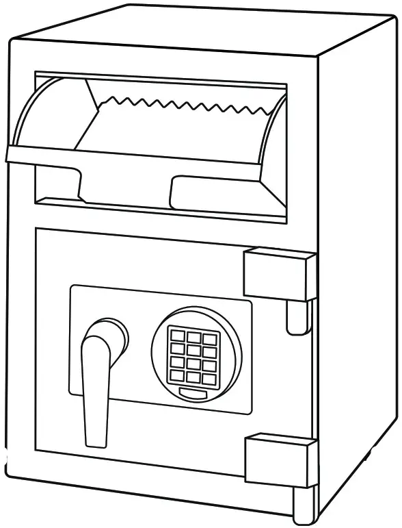 ULINE Depository Safe -
