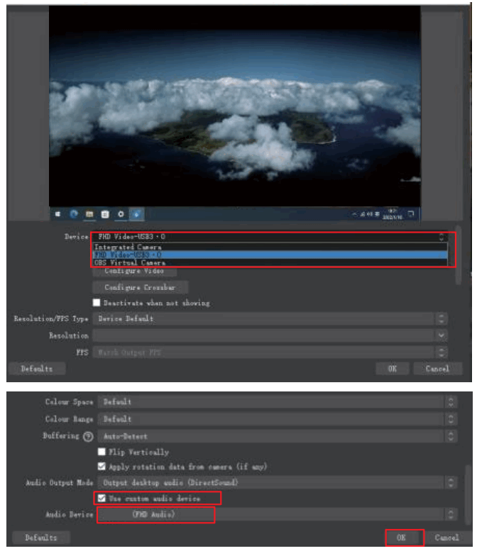 VigilLink VLUC USB34K 4K60 downscale to 1080p60 and to USB3.0 Video Capture - property settings