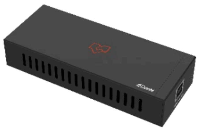 VigilLink VL DAUSBPE D 1 Dante 2CH USB Audio Encoder Decoder with POE -