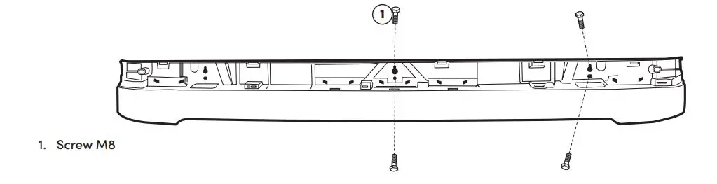 TRUCKSTYLE SWEDEN Sunvisor 30 cm for Scania NG Custom 7 - Remove the sunvisor from the cab by removing