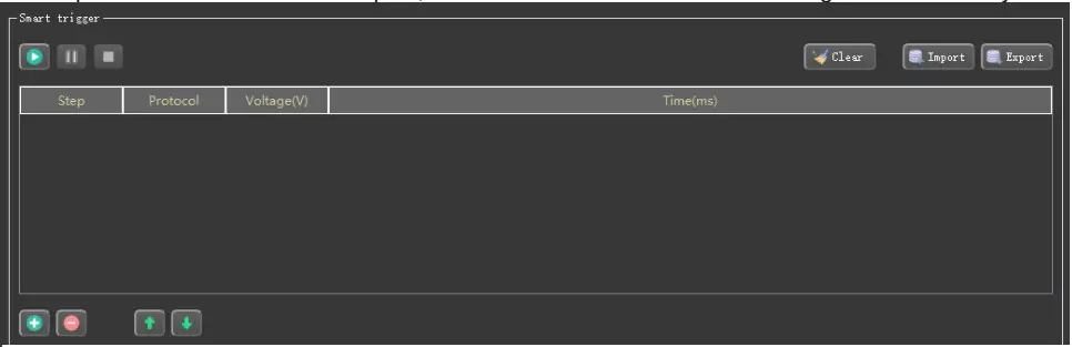 FNIRSi USB Meter Tool PC Software - Smart trigger 1