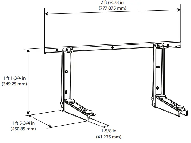MRCOOL MB176 Mini-Split Condenser Mounting Bracket-fig2