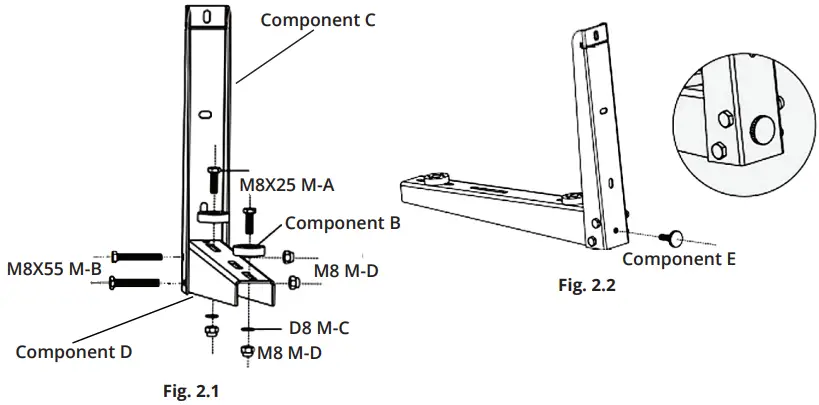 MRCOOL MB176 Mini-Split Condenser Mounting Bracket-fig4