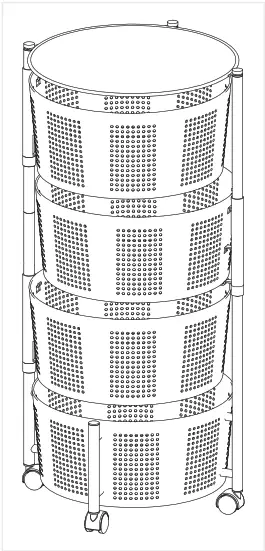 Aurora BSYCHD2B02W 13 in. W x 13 in. H x 30 in. D white Over the Toilet Storage - Figure 11