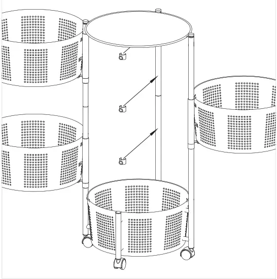 Aurora BSYCHD2B02W 13 in. W x 13 in. H x 30 in. D white Over the Toilet Storage - Figure 9