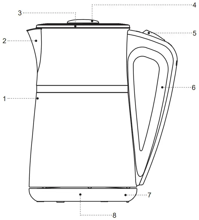 BRAYER BR1049 Electric Kettle - DESCRIPTION