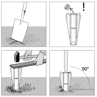 brabantia 311444 Ground Spike Metal for Rotary Topspinner - 1