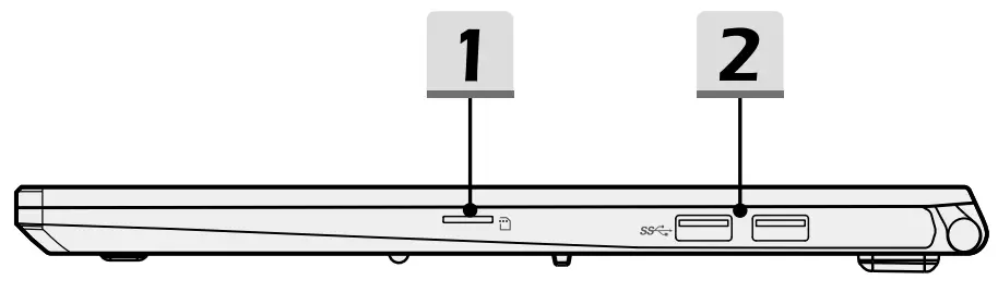 MSI Modern 15 A11ML-441NL Laptop - Right Side View