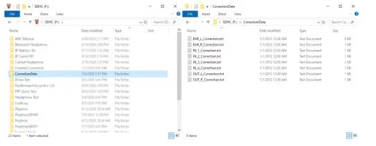 ZUMI Measurement Instruments - Correction Data