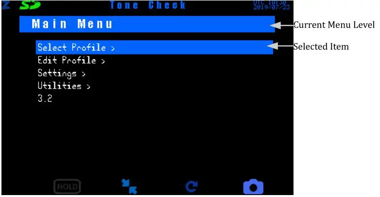ZUMI Measurement Instruments - Menu System