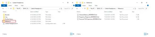 ZUMI Measurement Instruments - Reference data is stored in txt files in the test profile folder