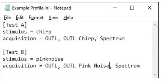 ZUMI Measurement Instruments - Test Profiles