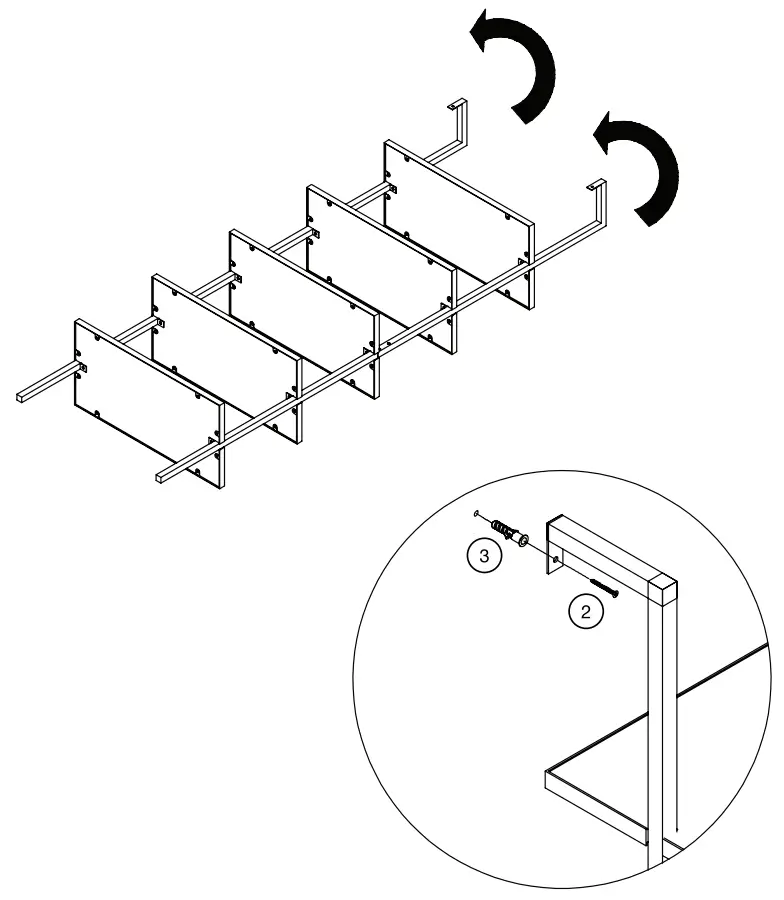 nathan james 65504 Theo Gray Oak 5-Shelf Ladder Bookcase - fig3