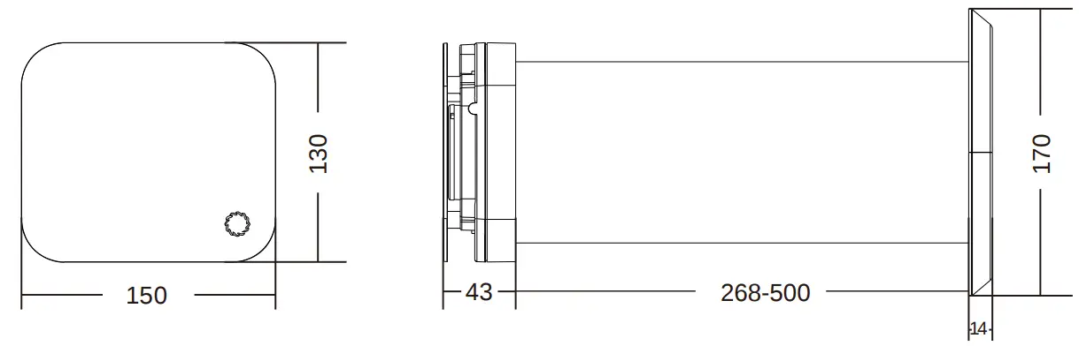 turbionaire trend Fresh & Purified Air Supply Unit - fig 1