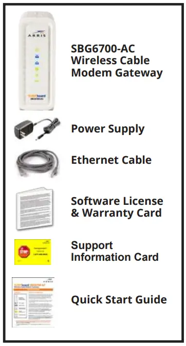 ARRIS Surfboard SBG6700-AC Wireless Cable Modem Gateway -