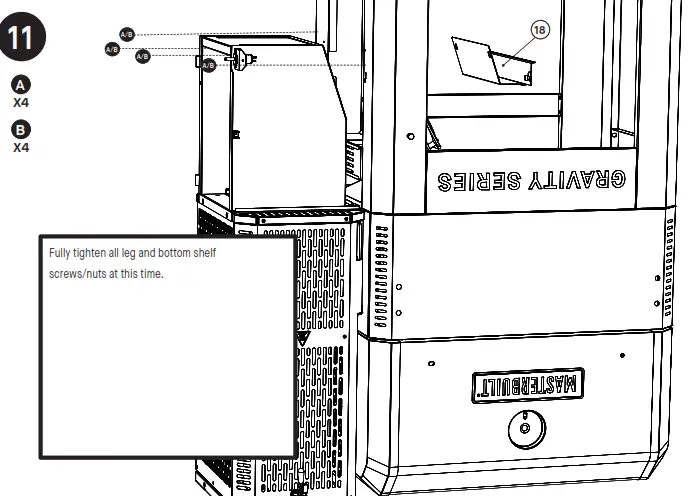 MASTERBUILT MB20042221 Digital Charcoal Grill Smoker - Assembly12