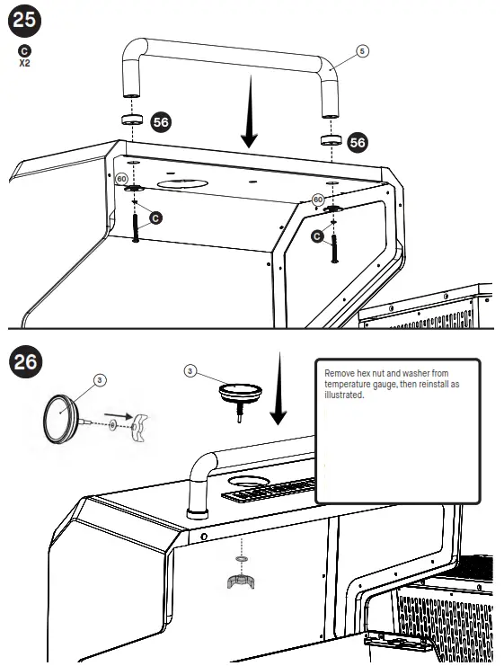 MASTERBUILT MB20042221 Digital Charcoal Grill Smoker - Assembly25